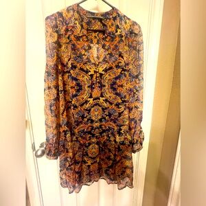 Twelfth Street by Cynthia Vincent Boho Paisley Dress, Size S